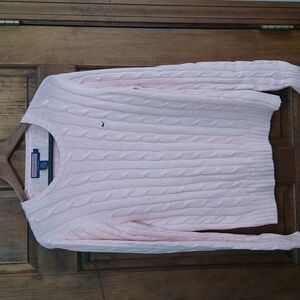 Vineyard Vines cable knit sweater.